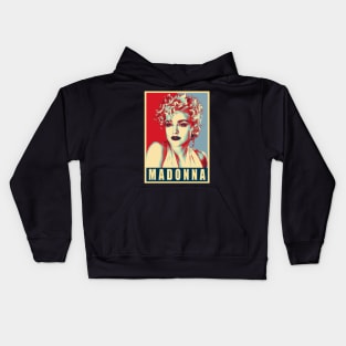 Material Girl Magic Vintage Madonnas Vibes Kids Hoodie